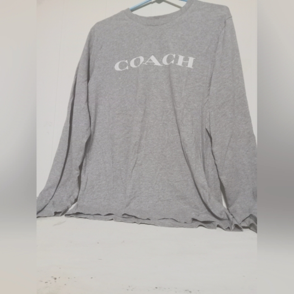 Coach Logo Womens Long Sleeve Shirt Size Medium NWOT